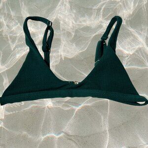 3/$20 Dark green bikini top